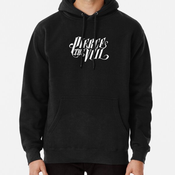 white pierce the veil logo Pullover Hoodie RB1306 product Offical pierce the veil Merch